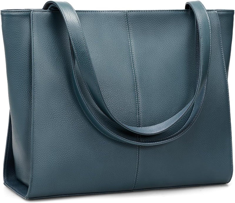 befen Genuine Leather Tote Bag for Women Work, Women's Leather Shoulder Bags Purses Satchel Handbags with Laptop Compartment - Image 1